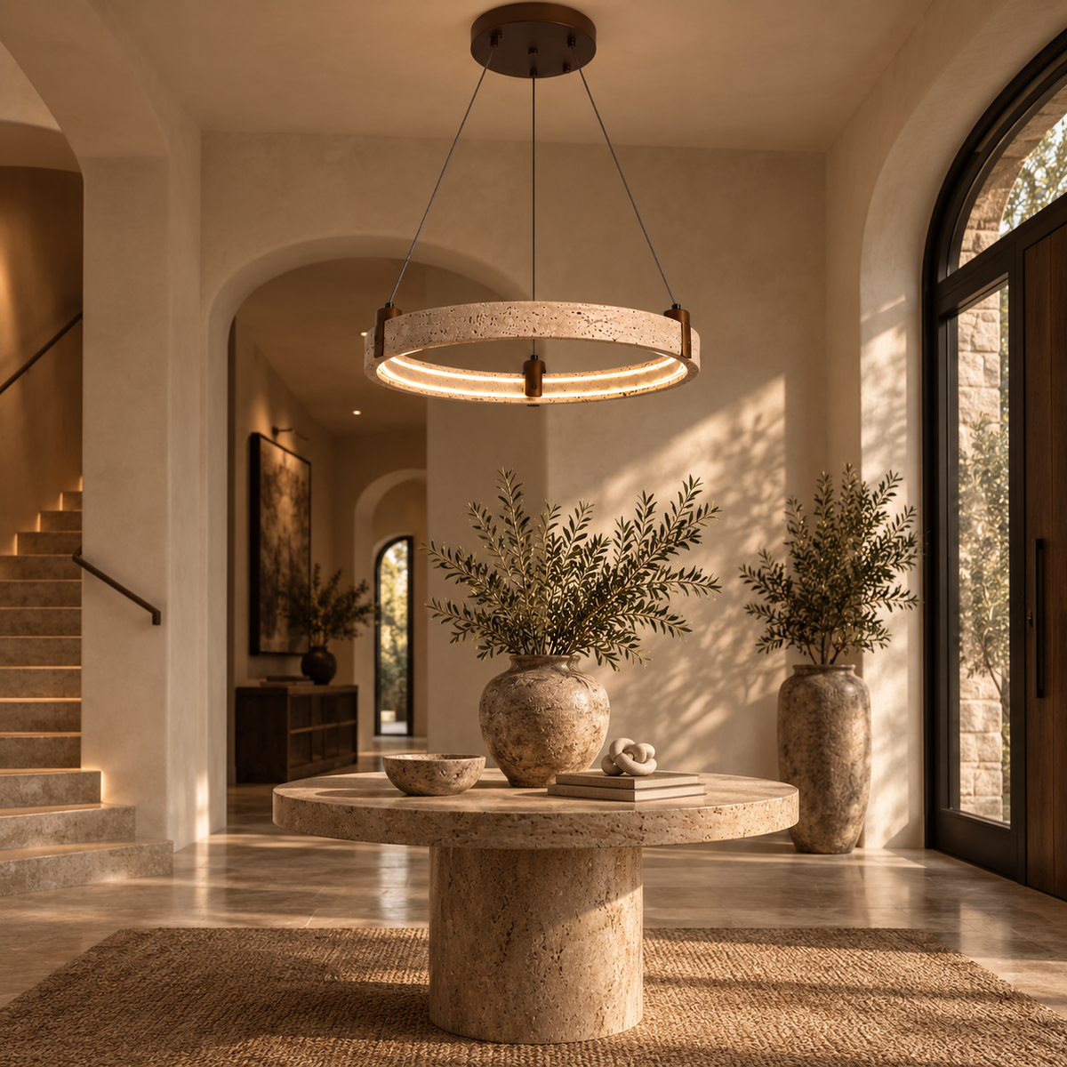 TerraStone Ring Pendant Light