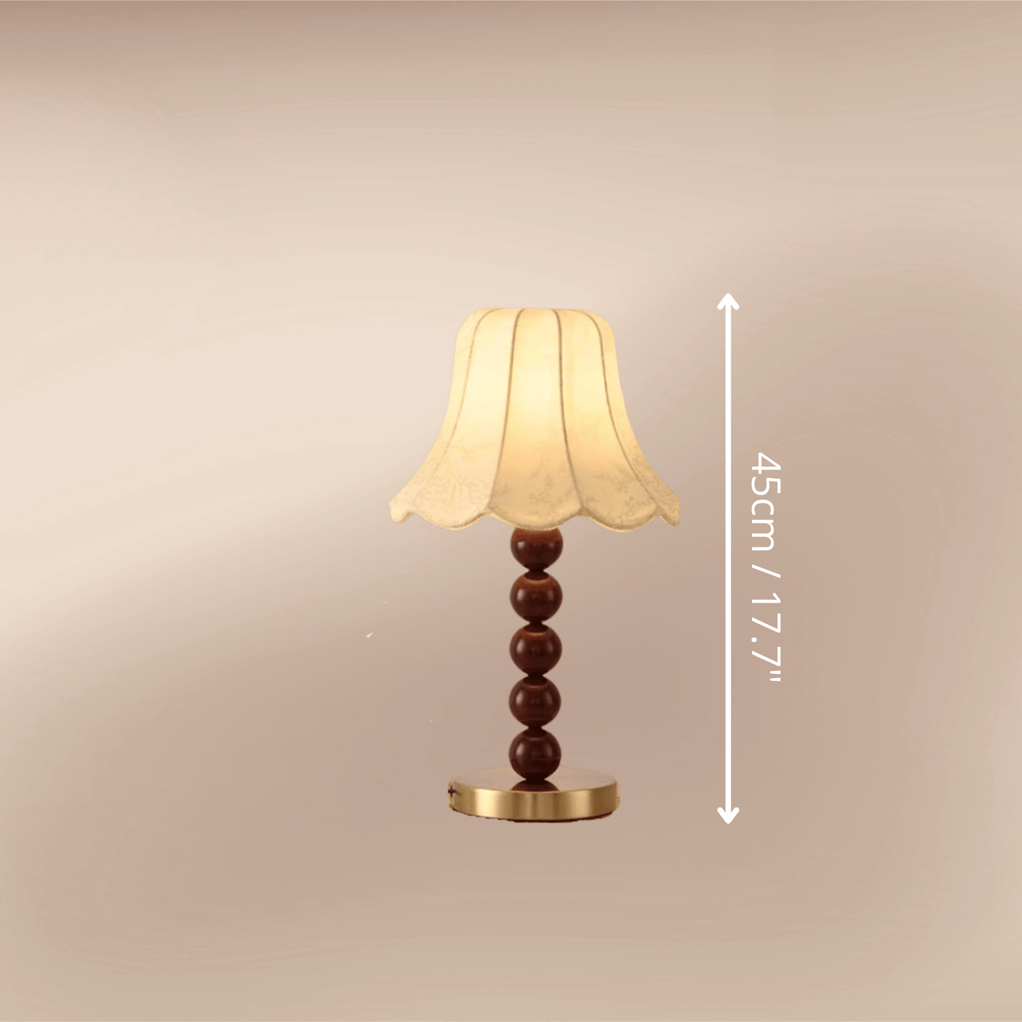 Variant image for Modern White Mushroom TableLamp dimensions