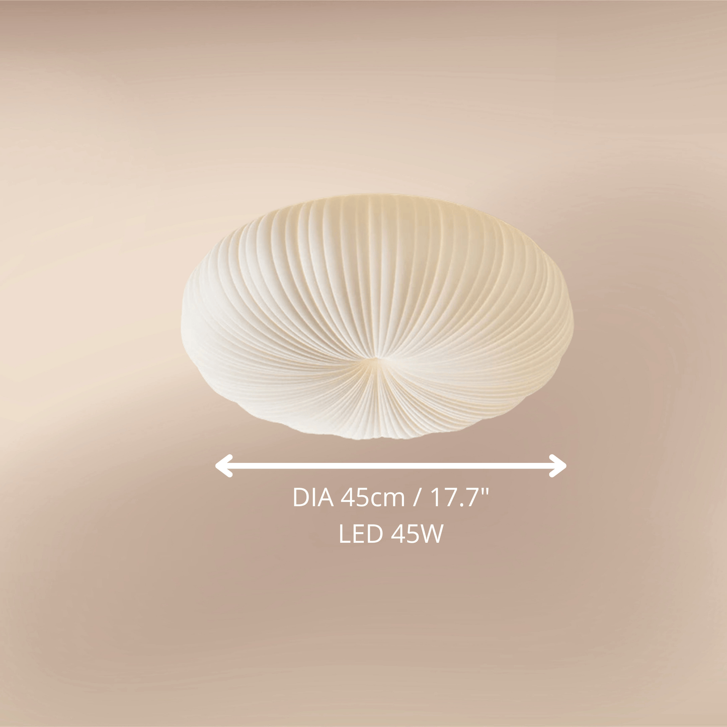 Modern Pumpkin Ceiling Lamp DIA 45cm