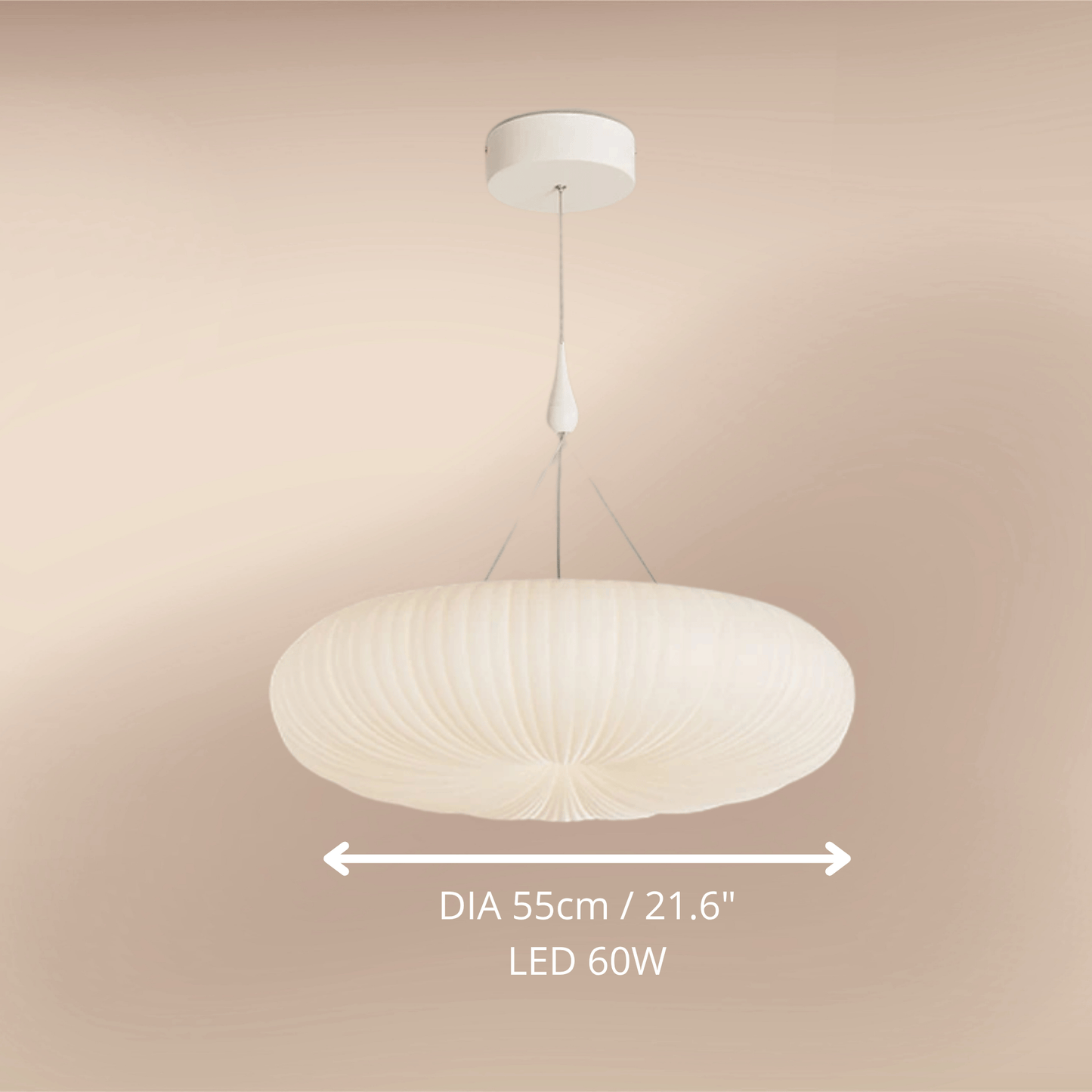Modern Pumpkin Ceiling Lamp DIA 55cm