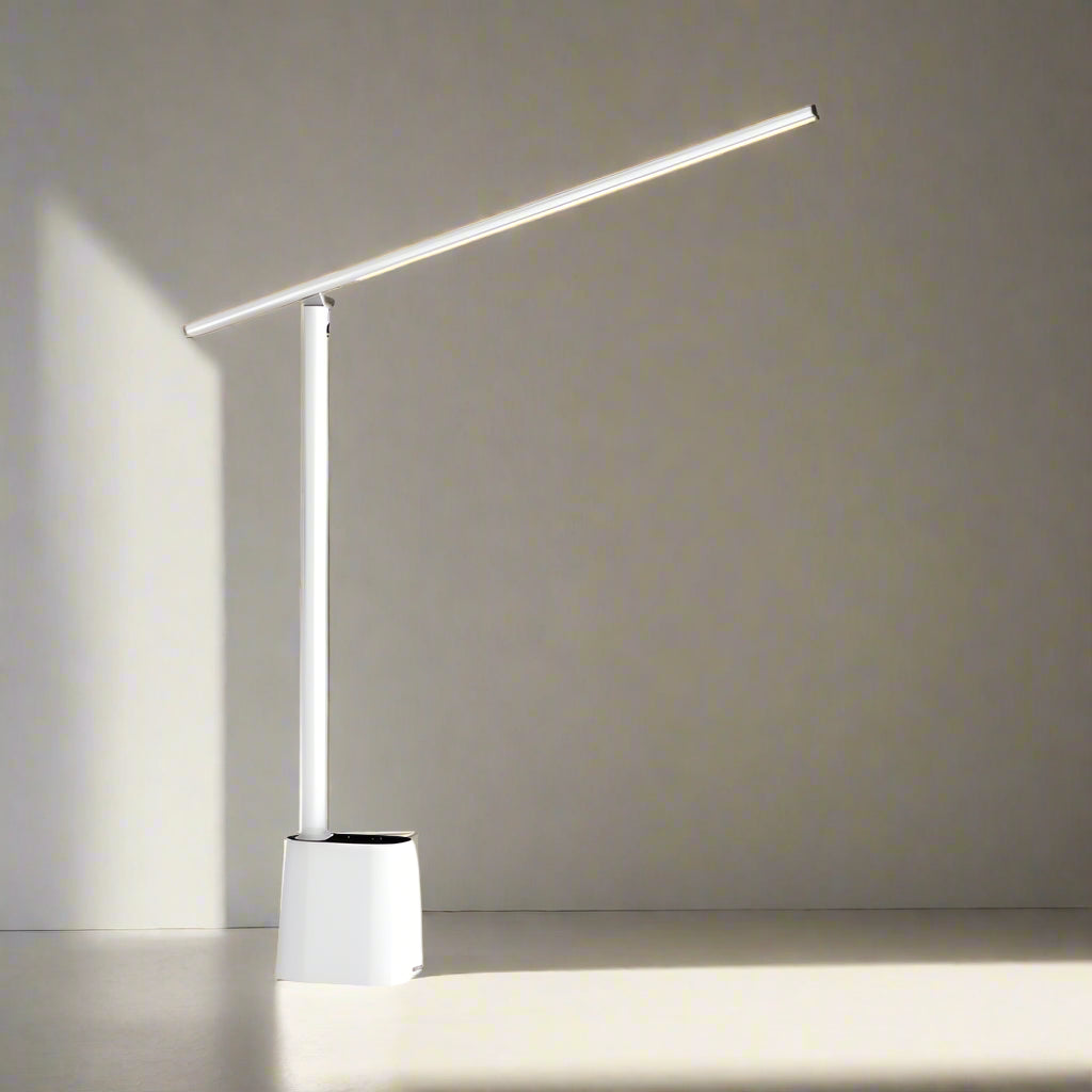 White LED desk lamp white background