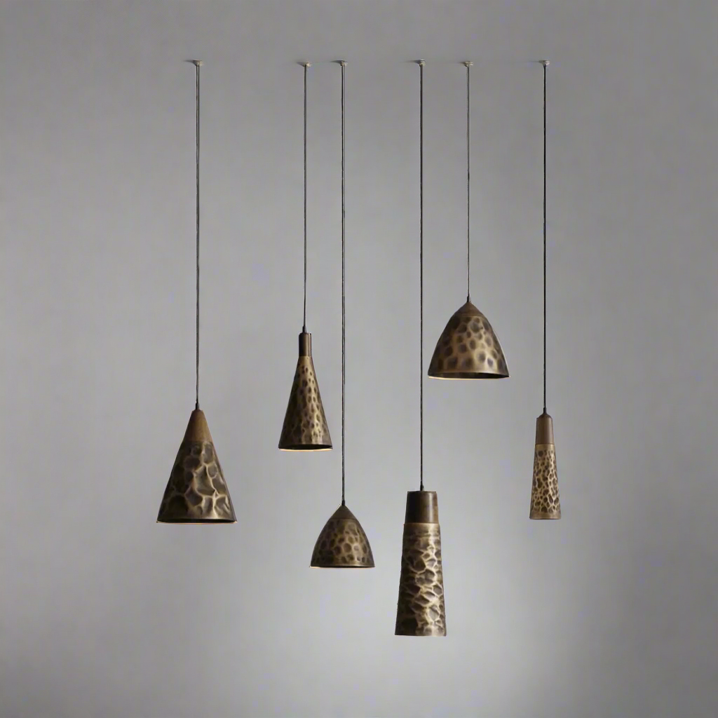 Elegant pendant lights variances that combines vintage walnut and copper finishes, making it a perfect addition to your kitchen, dining room, or restaurant.
