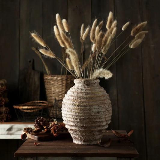 Solace Tall Rustic Ceramic Vase
