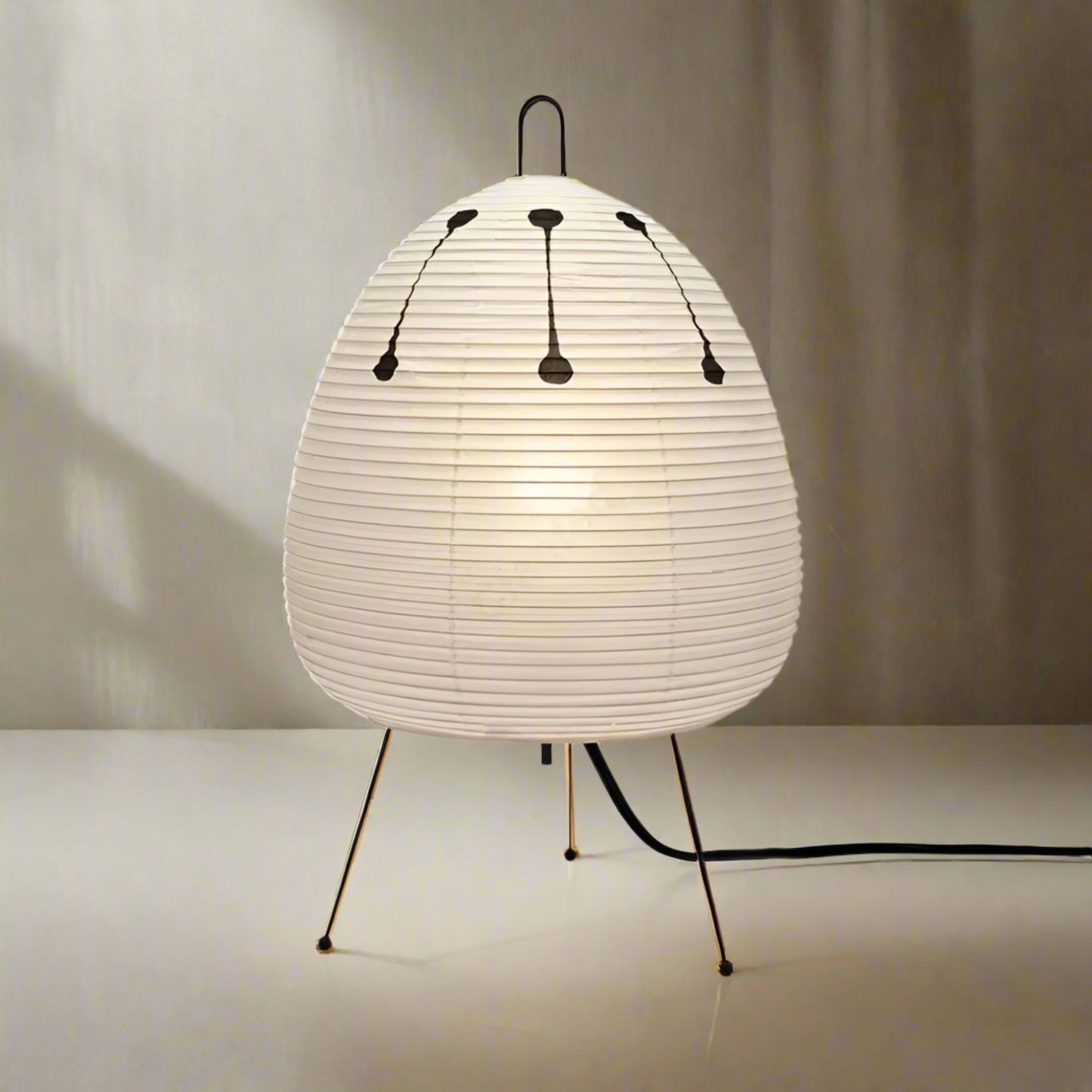 Kōan Rice Paper Table Lamp – Minimalist LED Serenity Light