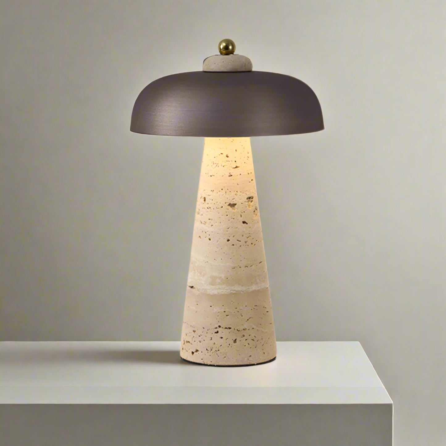Table lamp displayed on a gray background