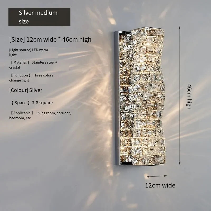 Celestine Crystal LED Wall Sconce