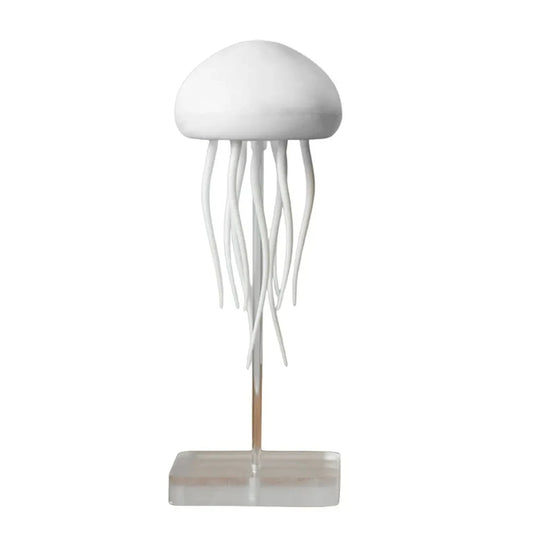 Jellyfish-shaped lamp on a white background