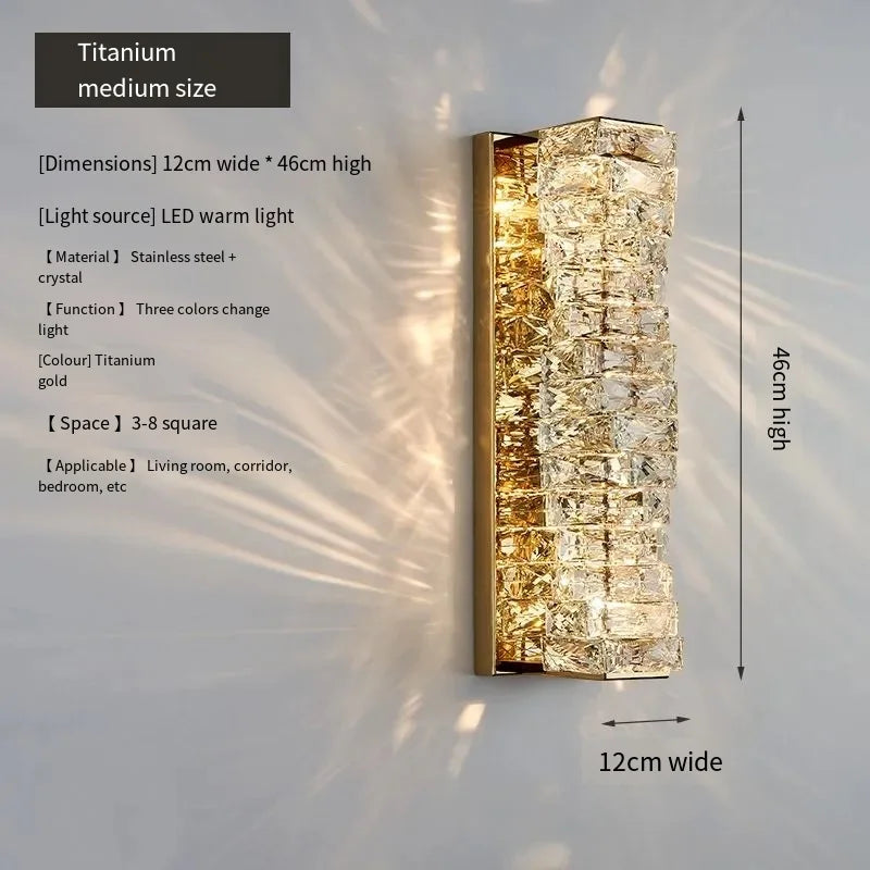 Celestine Crystal LED Wall Sconce
