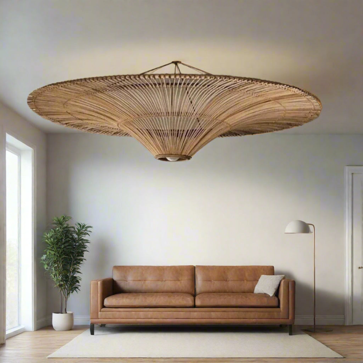 rattan lamp living room