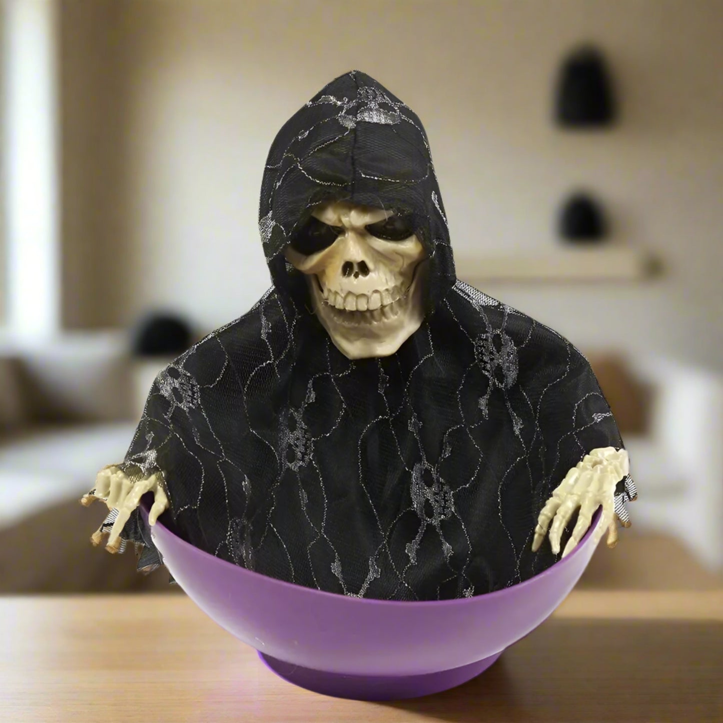 Spooky Skull Surprise Candy Bowl