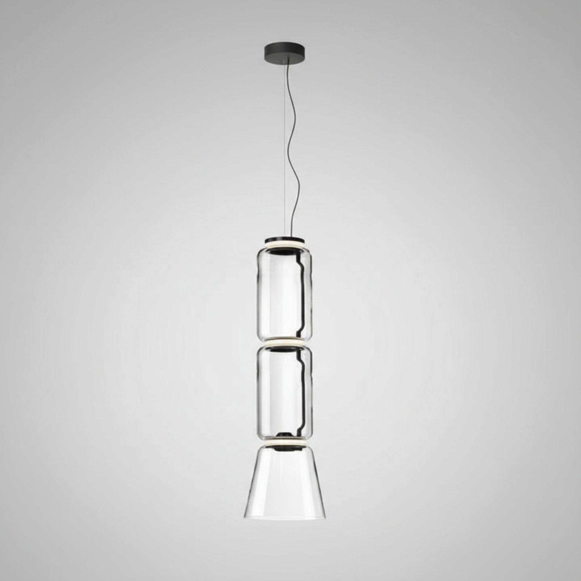 Chandelier with dimensions labeled on a white background