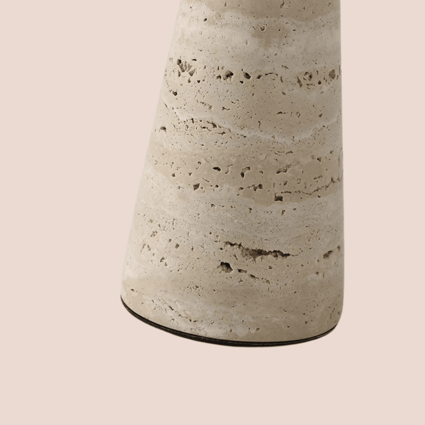 Concrete vase on a beige background
