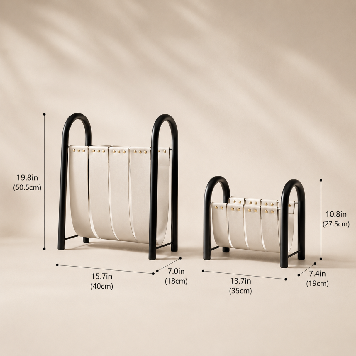 Arkos Leather Magazine Rack, alternate view 8