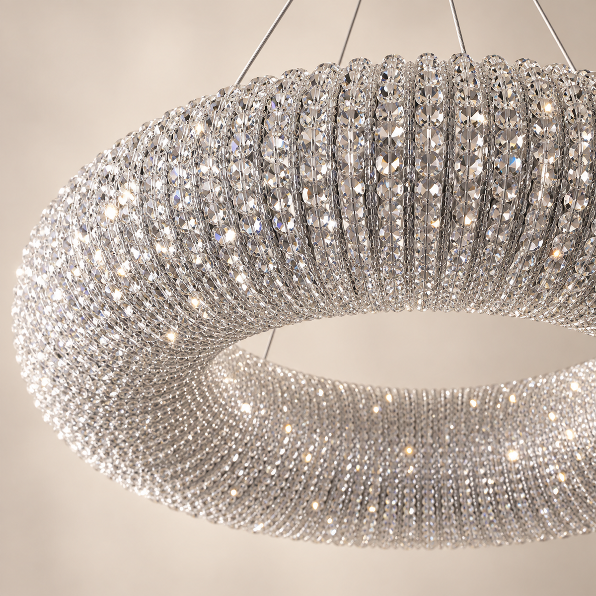 Liora K9 Crystal Ring Chandelier