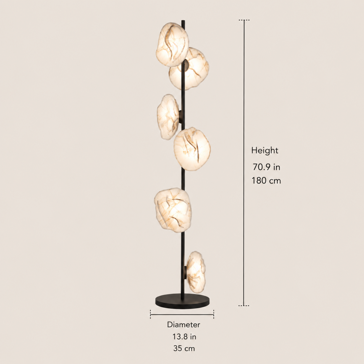Auralis Glass Floor Lamp – Modern Artistic LED, alternate view 16