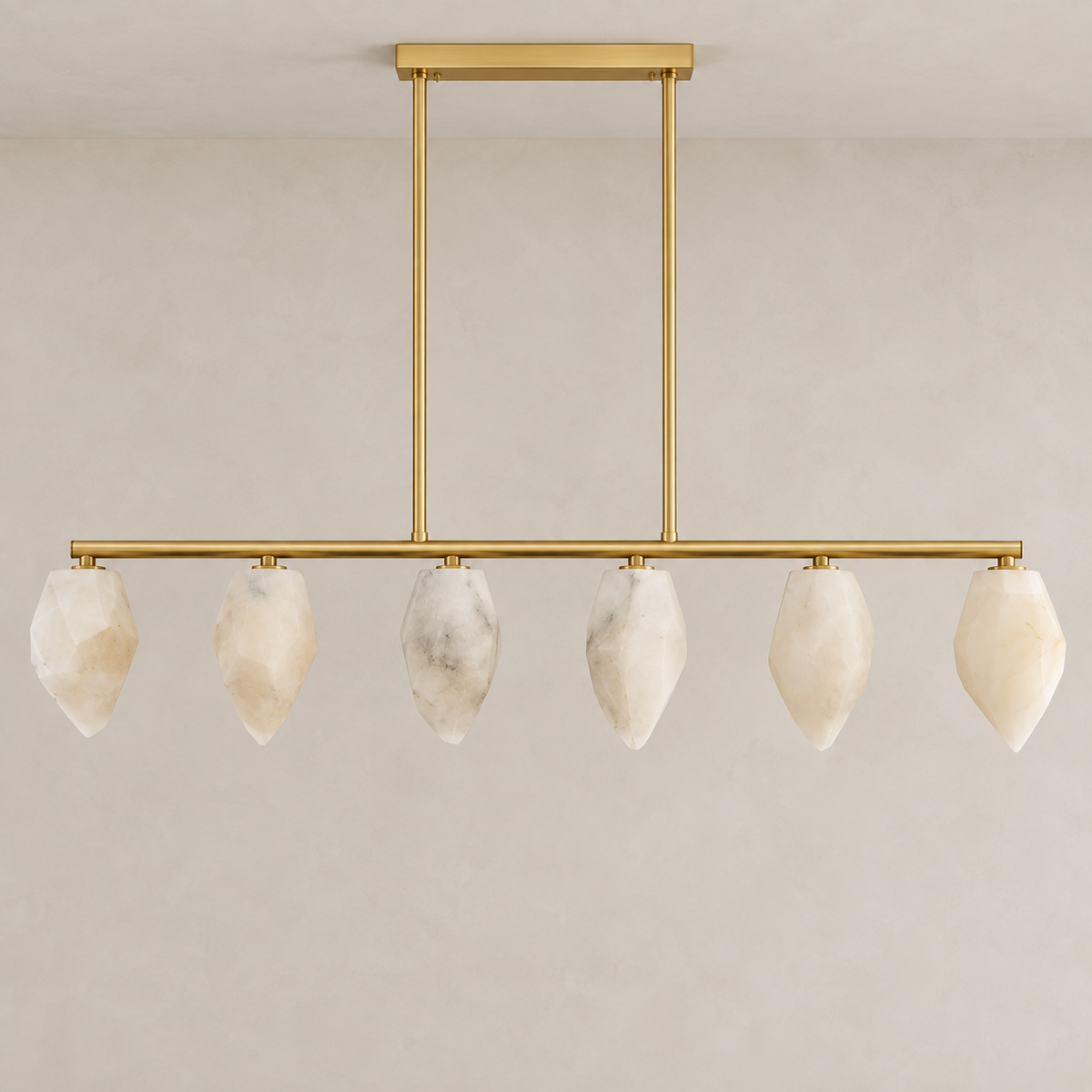 Novara Linear Alabaster Chandelier