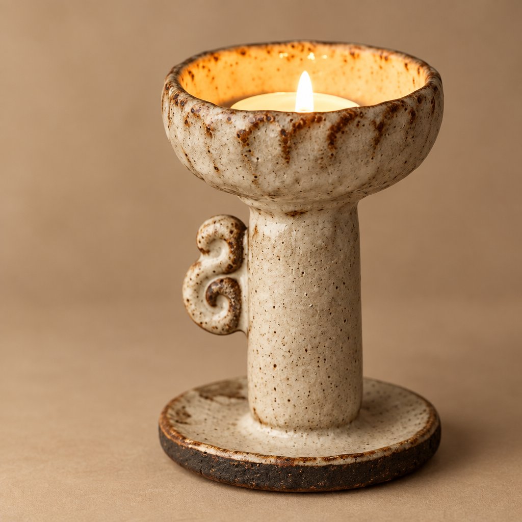 Kado Handmade Ceramic Incense & Candle Holder