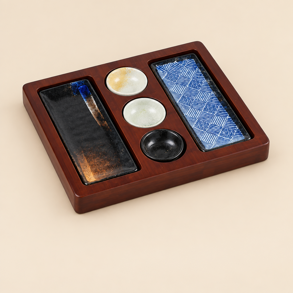Miyabi Bamboo Sushi Serving Set