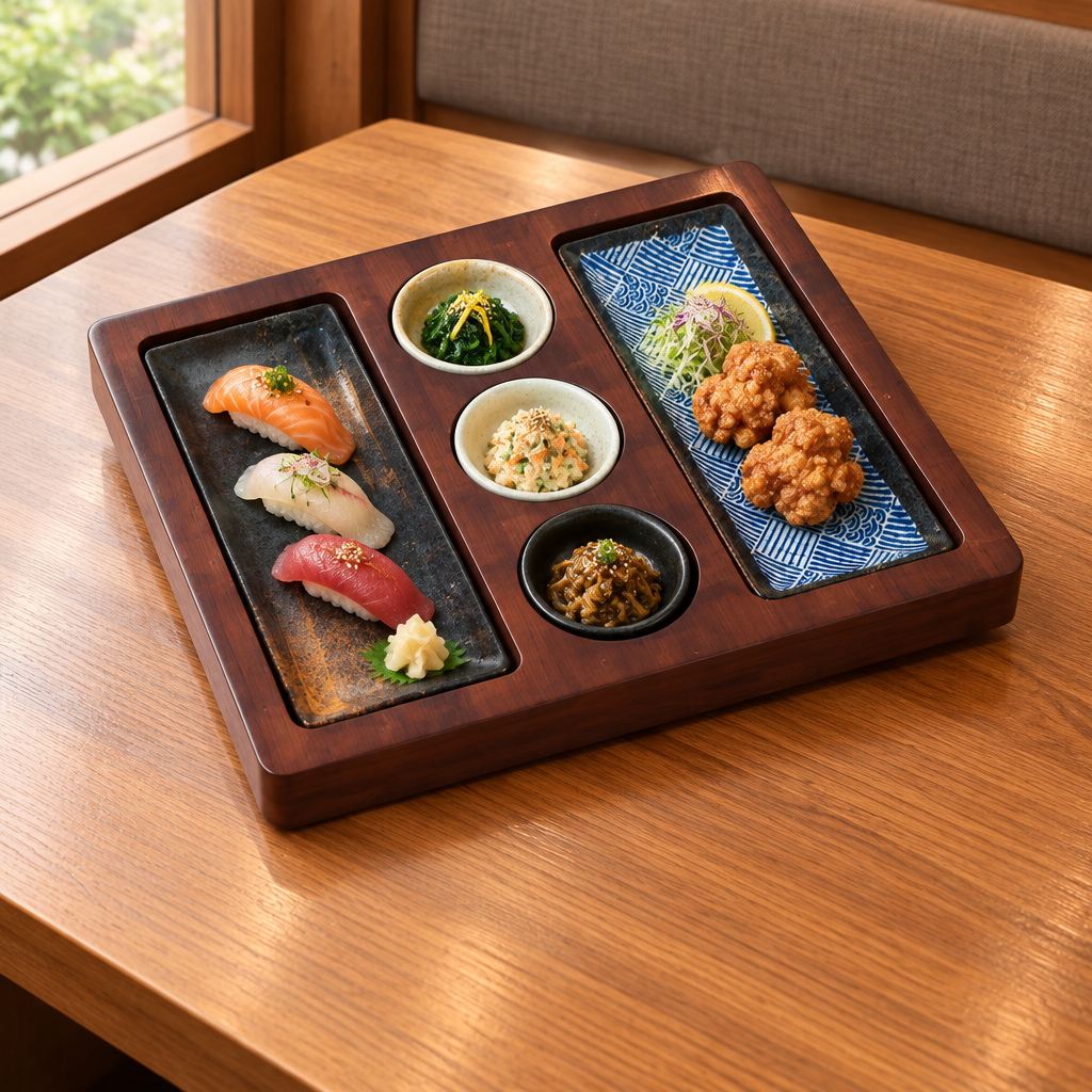 Miyabi Bamboo Sushi Serving Set