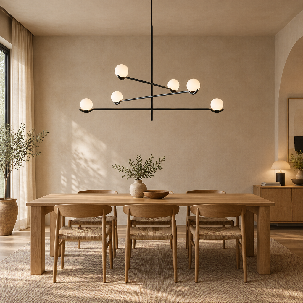 Celora 4 & 6-Globe Glass Pendant Light