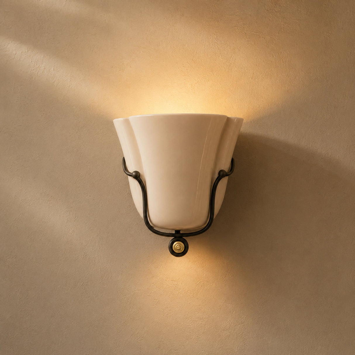 Retro ceramic wall lamp generated product photo 4