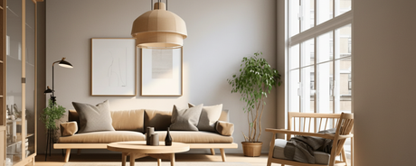 Japandi home lighting and design (Japanese and scandinavian)