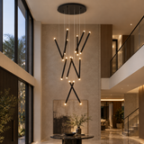 Varethis Glow Modern Grand Staircase Chandelier