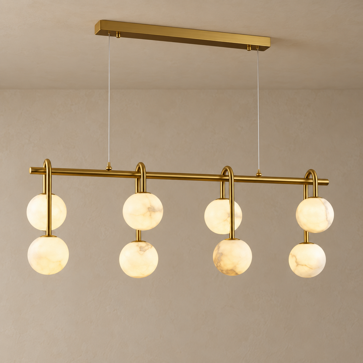 Alvara Linear Alabaster Chandelier