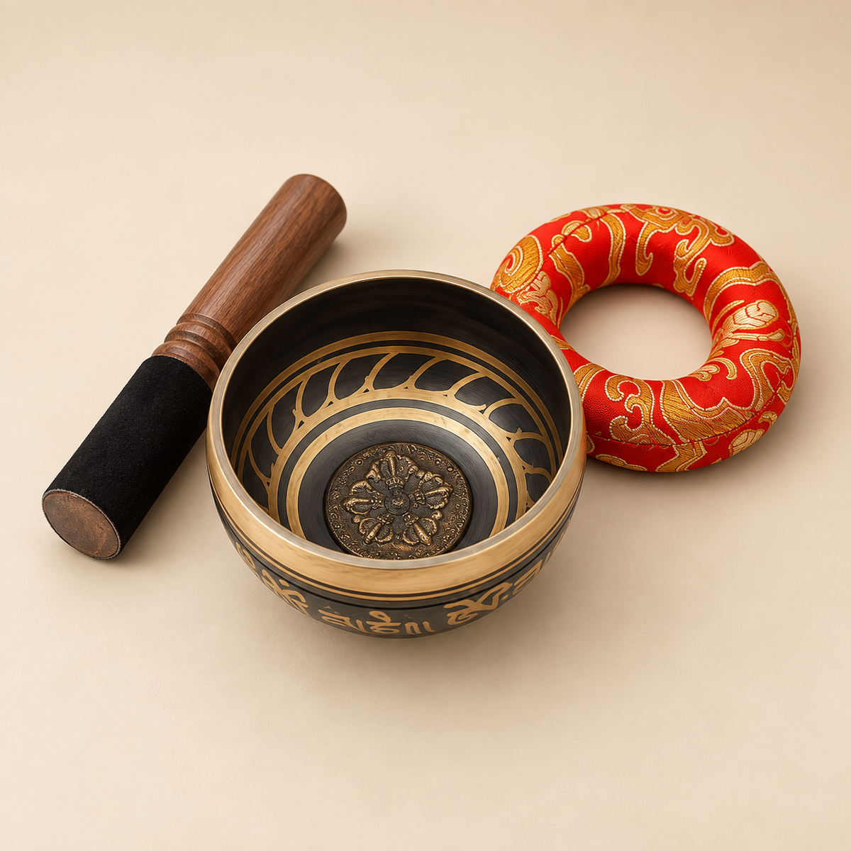 Svara Copper Singing Bowl Set