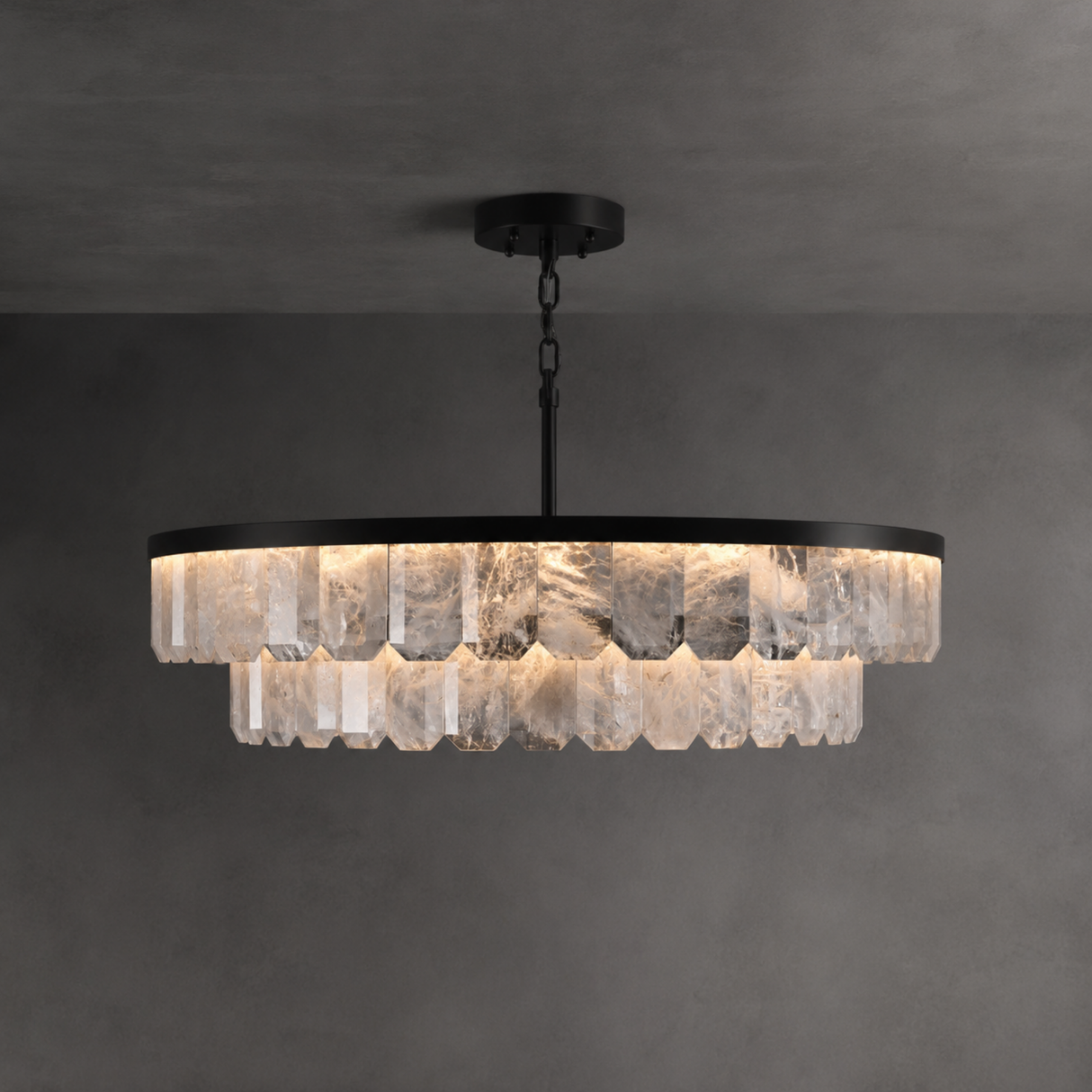 Atelier Velmora Crystal Ring Chandelier