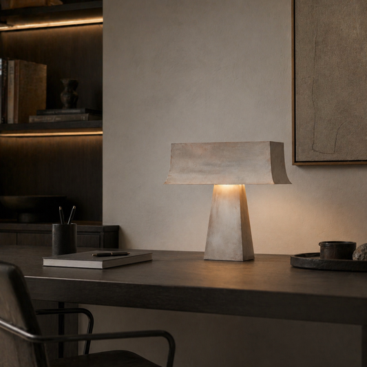 Aurélo Dome Silver Metal Table Lamp