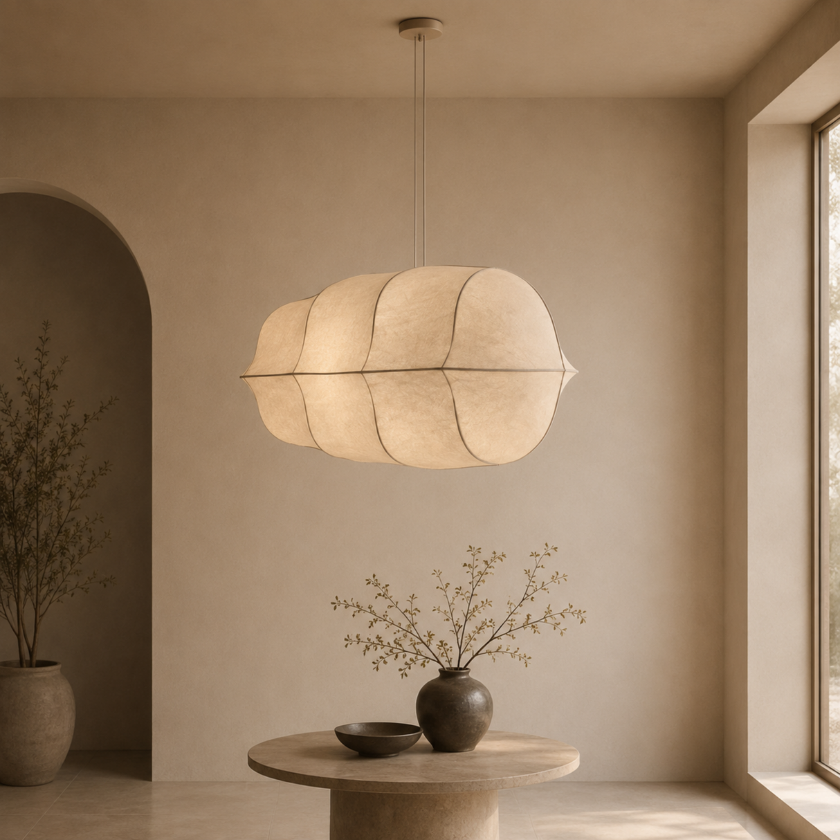 Aeralis Silk Pendant Light