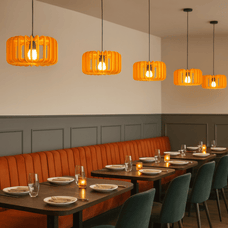 Echo Felt Pendant Light – Modern Acoustic Noise-Reducing LED Chandelier — minimalist pendant light by Baskoraa