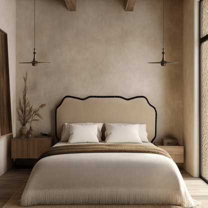 Solid Wood Pendant Light – Minimalist Flying Saucer Design, perfect for Bedroom 