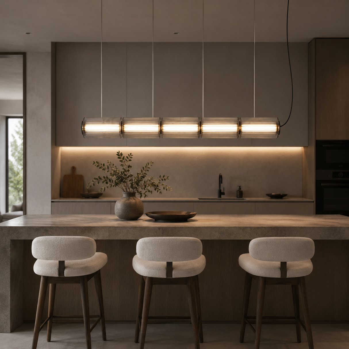 Astra Linear Glass Pendant Light