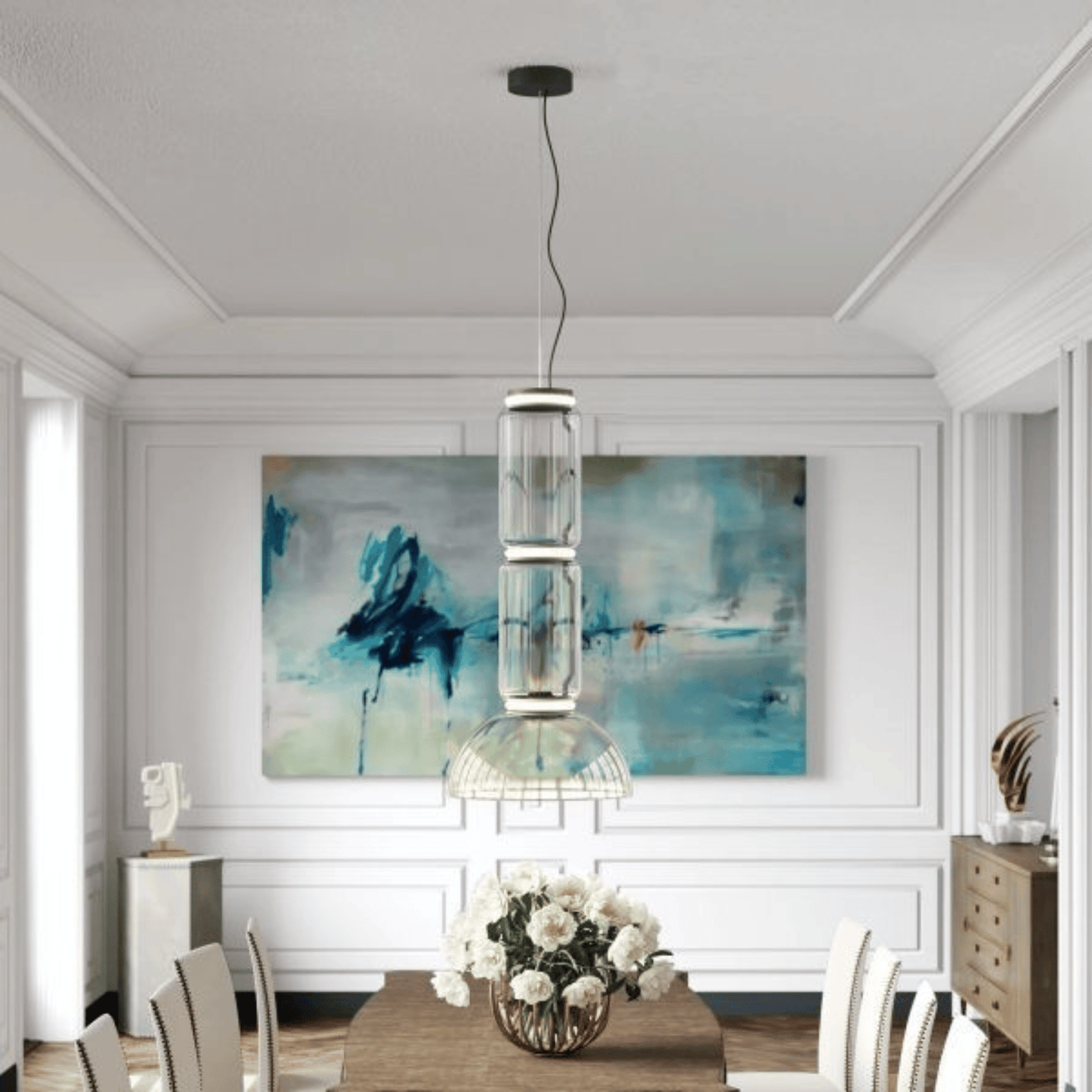 LumaDome Glass Pendant Light