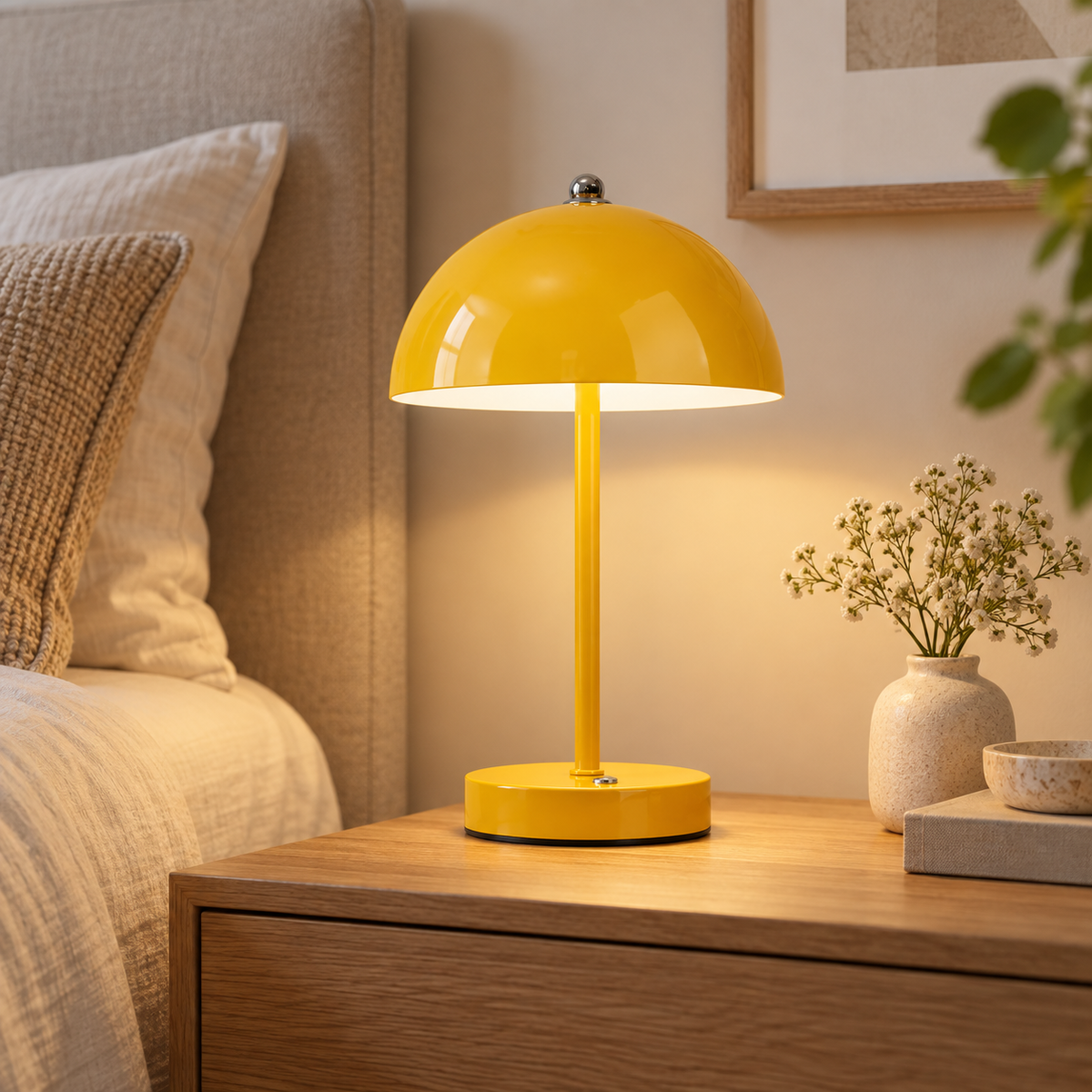 Lumae Rechargeable Mushroom Table Lamp