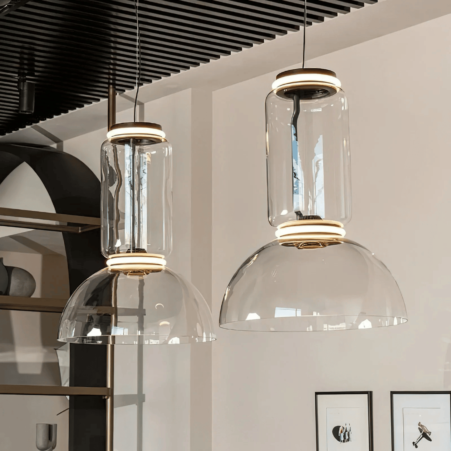 LumaDome Glass Pendant Light