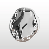 LumoTime Chrome Ceramic Wall Clock