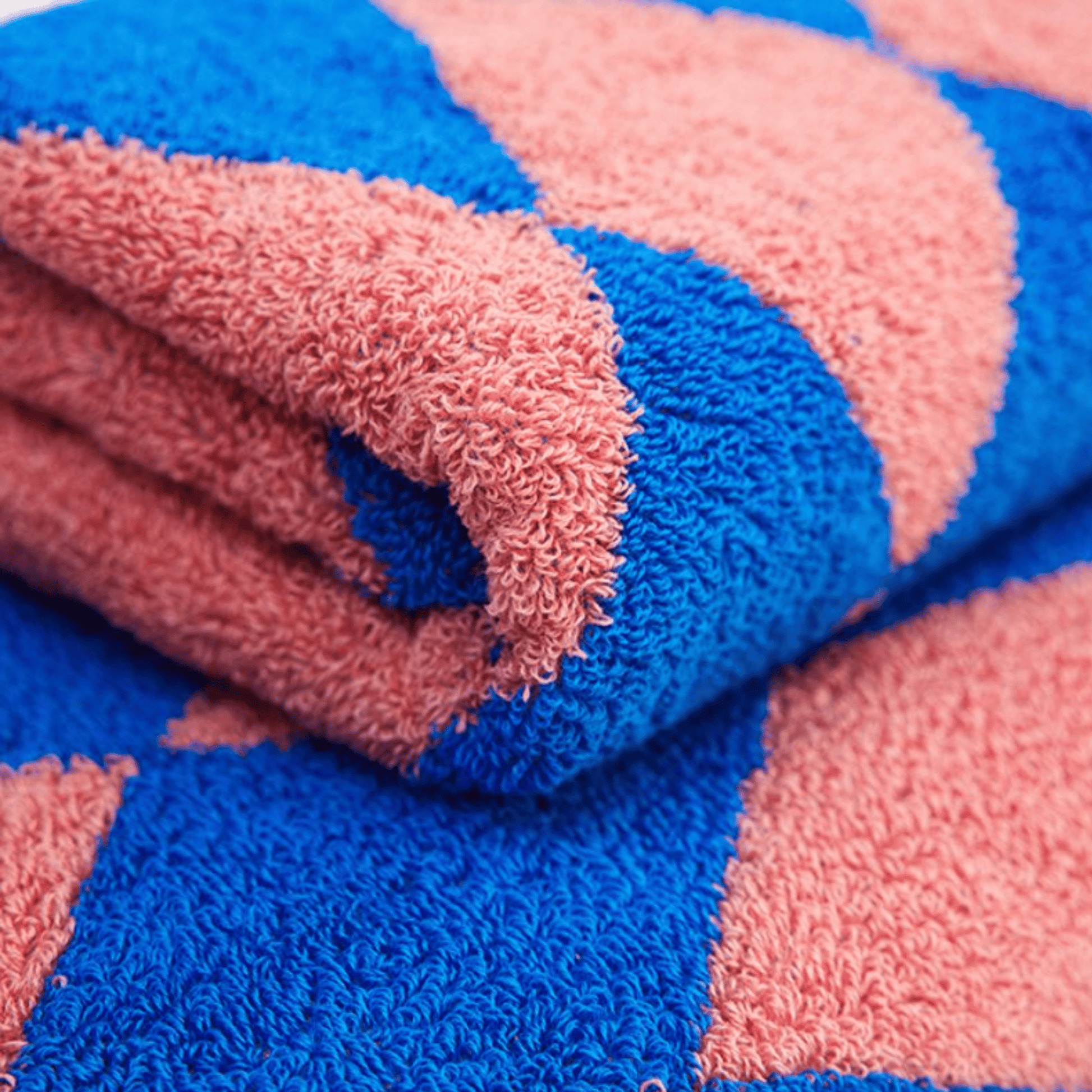 Close Look at a Blue Diamond 100%cotton towel 
