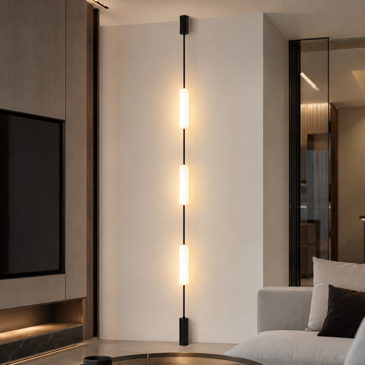 Solis Linear Floor To Ceiling Lamp, alternate view 8