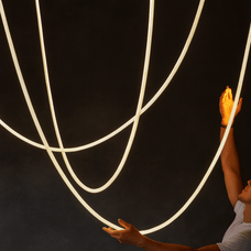 LinéaFlex LED Pendant Light – Nordic Flexible Tube Chandelier — nordic pendant light by Baskoraa
