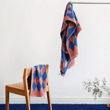 Blue Diamond Cotton face and bath Towels