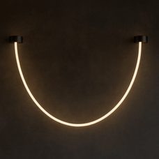 LinéaFlex LED Pendant Light – Nordic Flexible Tube Chandelier — nordic pendant light by Baskoraa