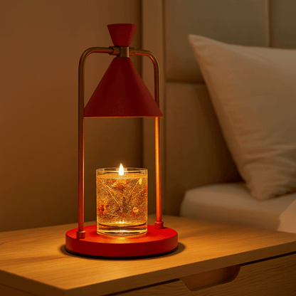LumoGlow Retro Candle Warmer Lamp – Dimmable Wax Melt Electric Lamp for Home & Bedroom Decor