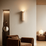 Beige Aurelian Travertine Wall Lamp
