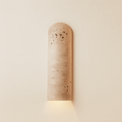 Lunara Natural Travertine LED Wall Lamp