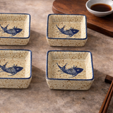 Japanese Ceramic Sauce Dish Set (4pcs)