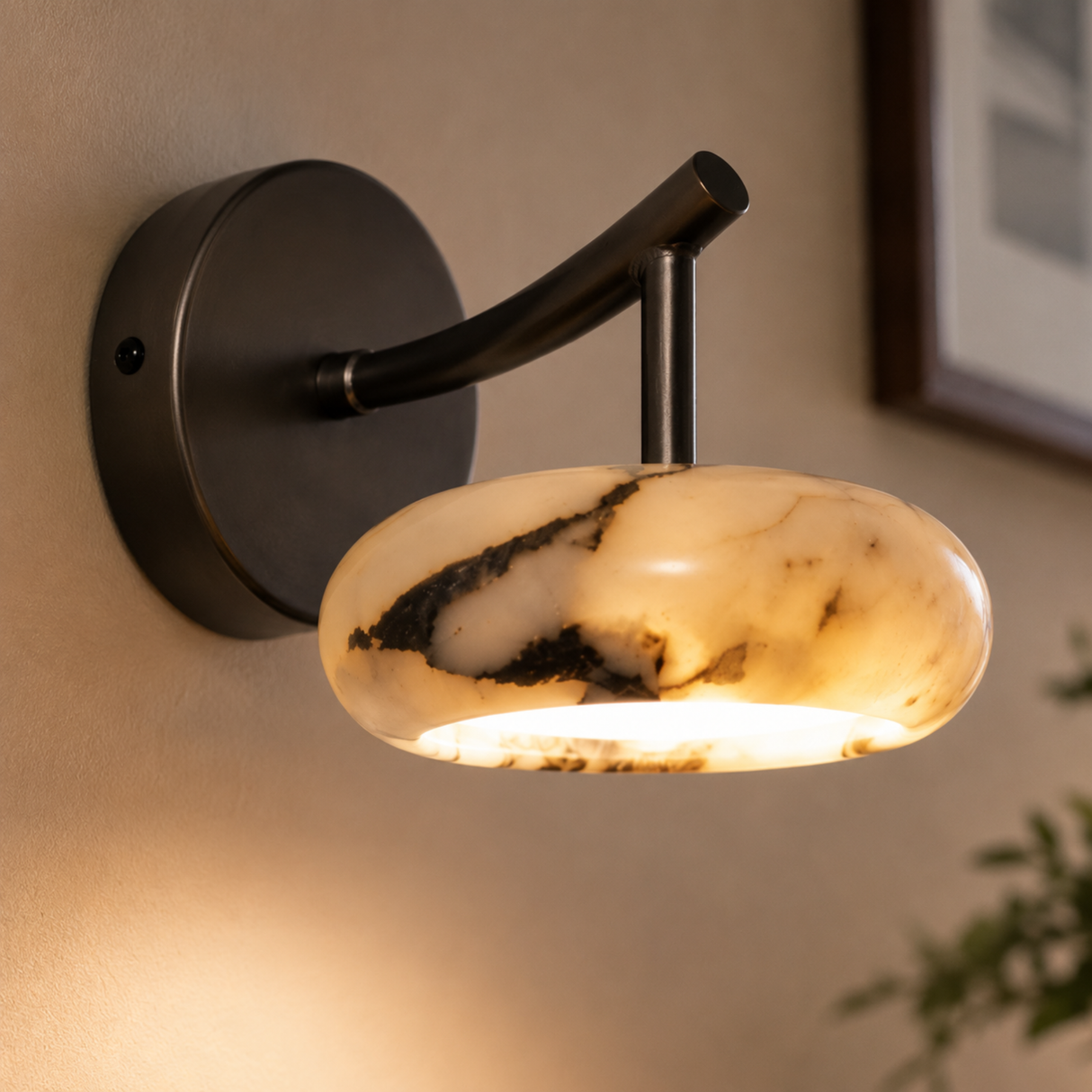 Nero Marble Orbit Wall Sconce