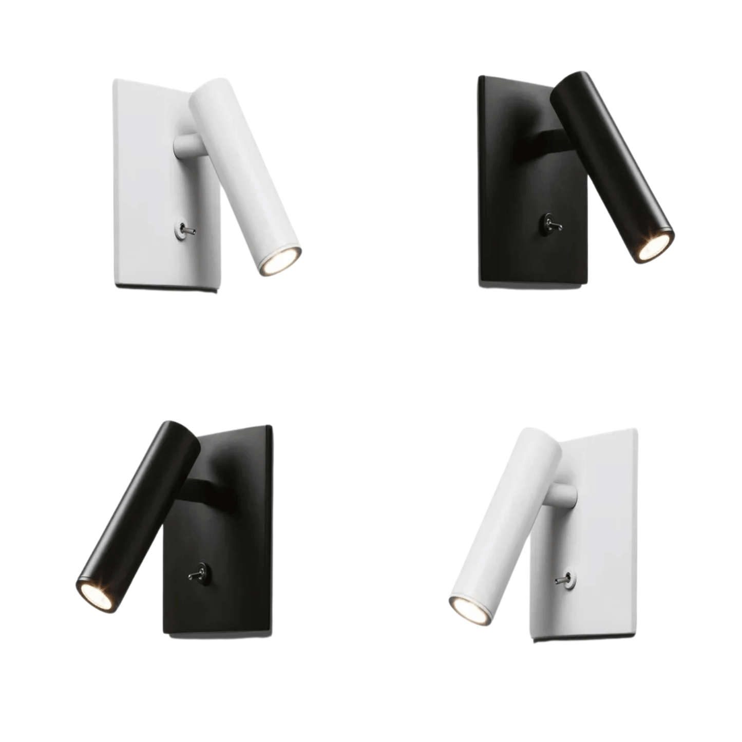 Embedded LED Reading Wall Lamp With Switch Adjustable Hotel Bedroom Bedside Headboard Sconce Spot Led Light Fixture AC110-220V